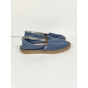 Viscata Barcelona Canvas Espadrille Flat Woman SZEU 42 US SZ 11 Blue Spain
